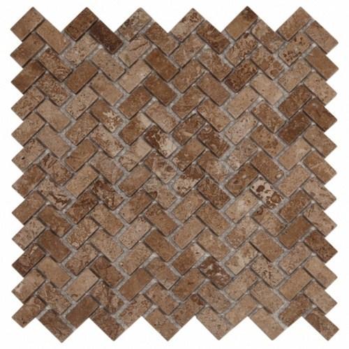 Herringbone Mosaic Marble