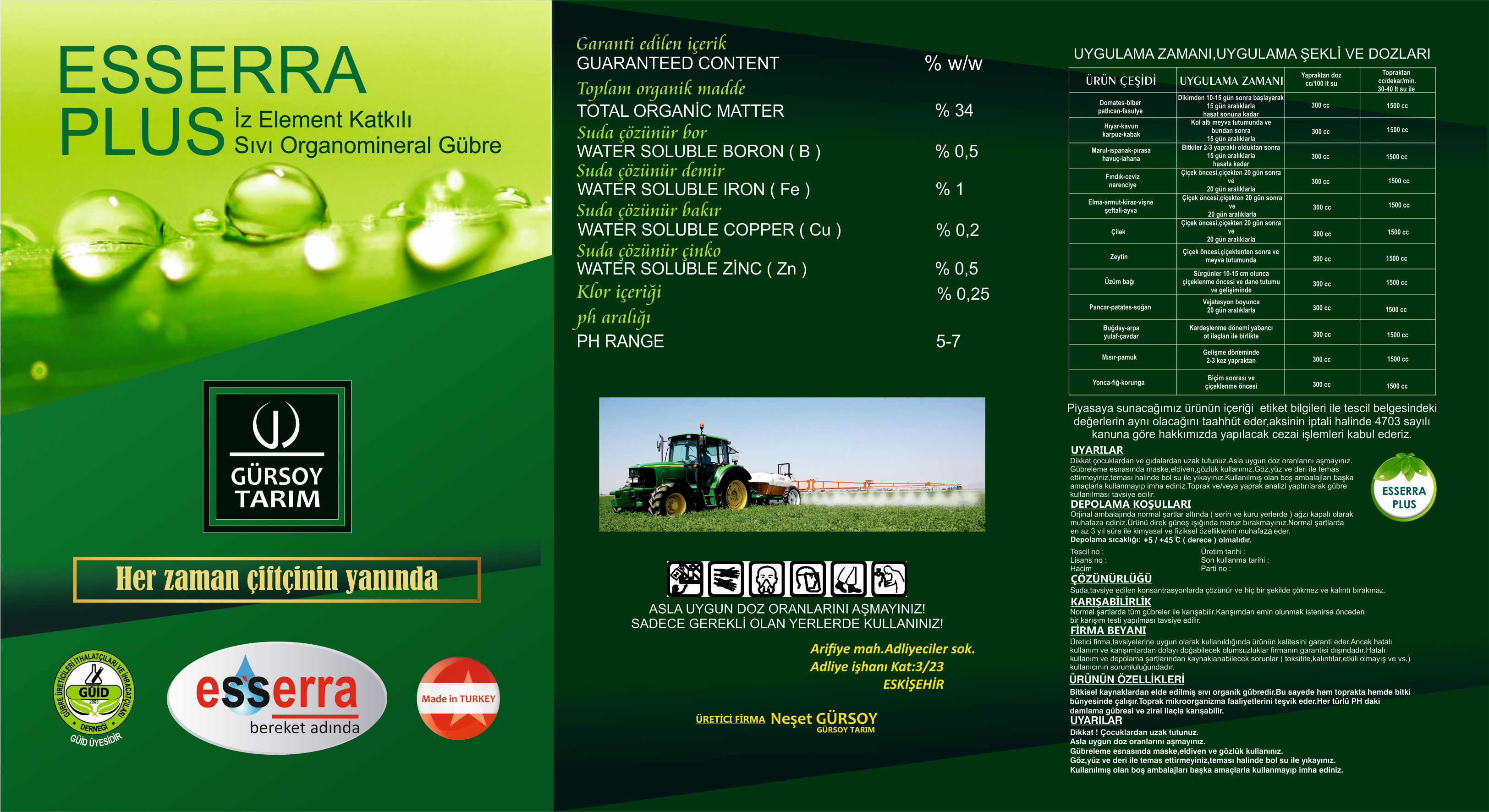 ESSERA PLUS Organomineral Fertilizer