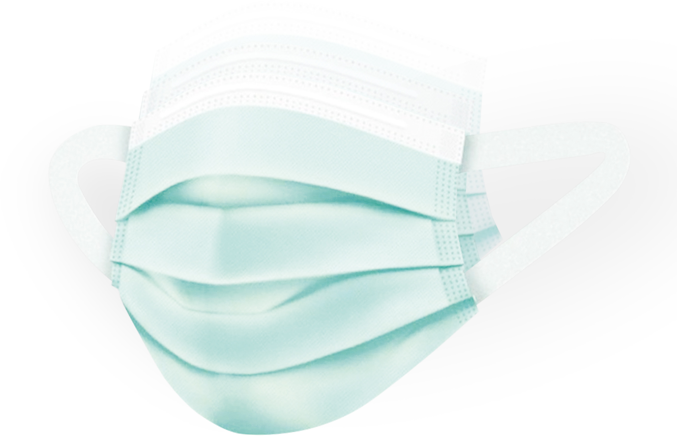 Disposable meltblown surgical mask with soft elastic ears