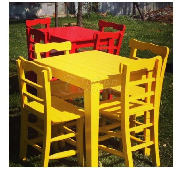 Wooden Chair Table