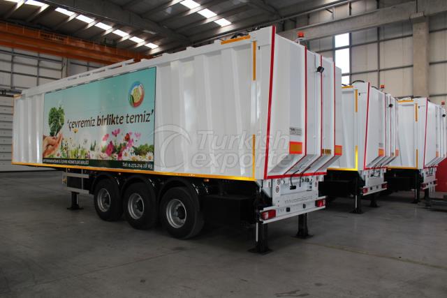 waste transfer semi trailer