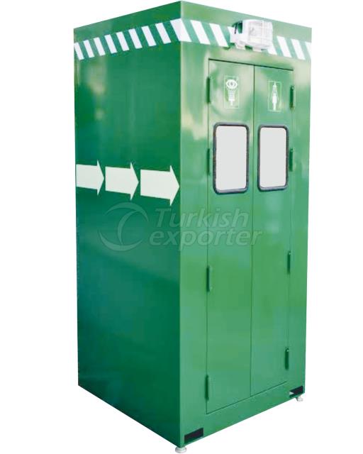 Аварийный душ с кабиной