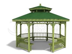 Pérgola de madera