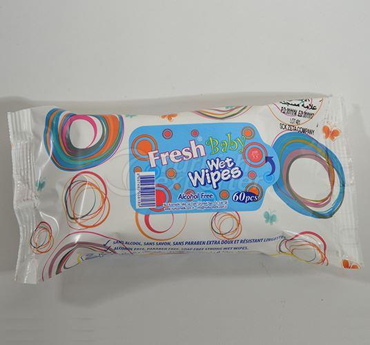 60 piezas de toallas mojadas