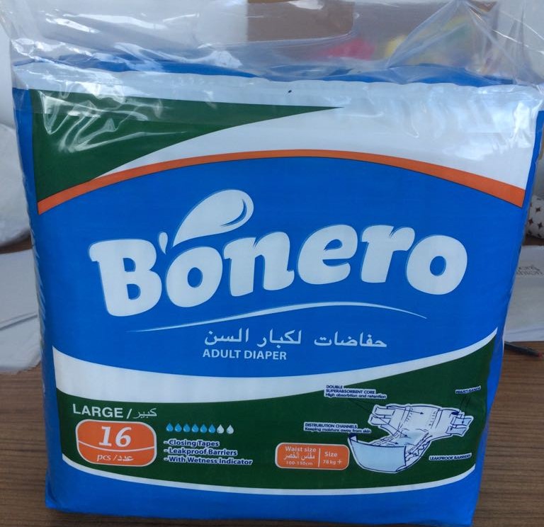 Bonero Adult Diapers Large 16 Pcs