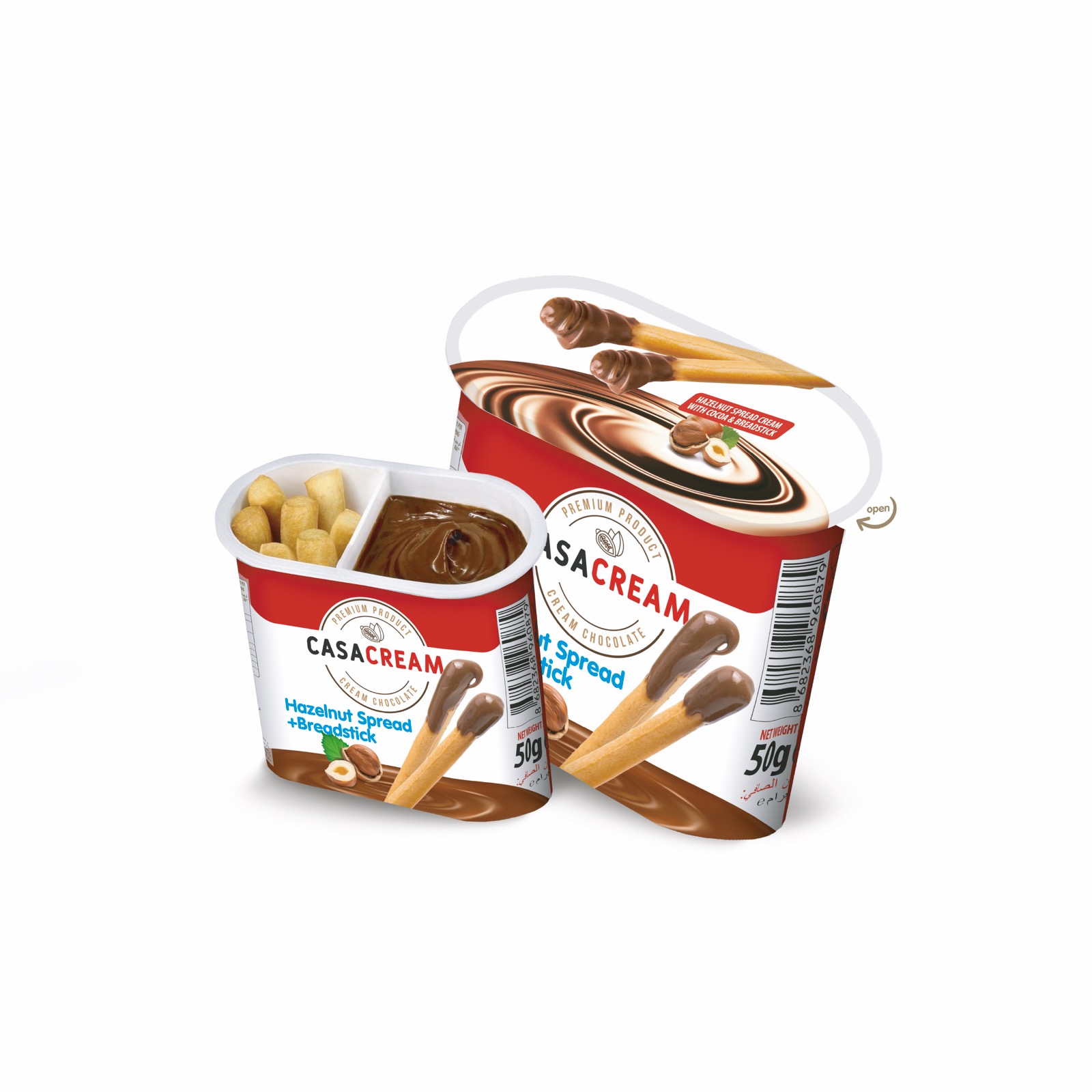 CASACREAM HAZELNUT CREAM & GRISSINI