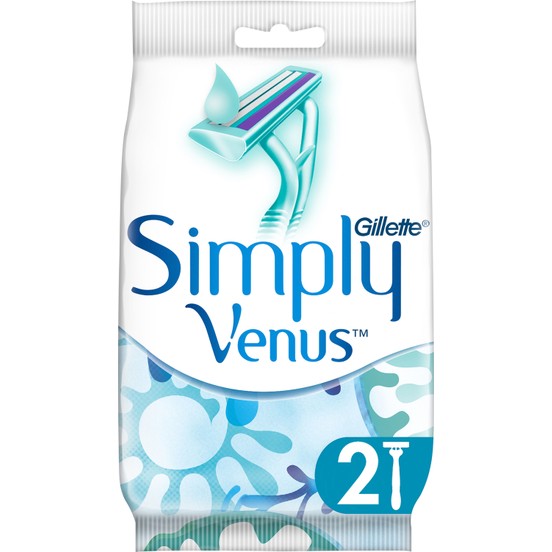 venus simply women's disposable razor - count 2