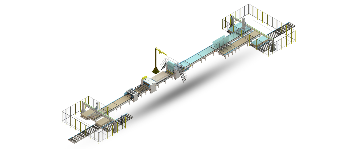 Automatic PUR Flat Lamination Line with Reverse Roll