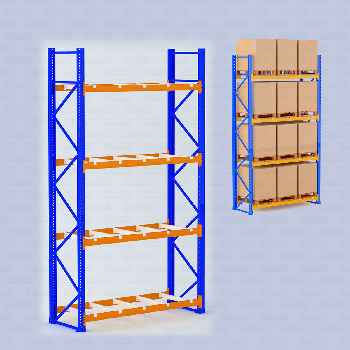 Back To Back Shelving System