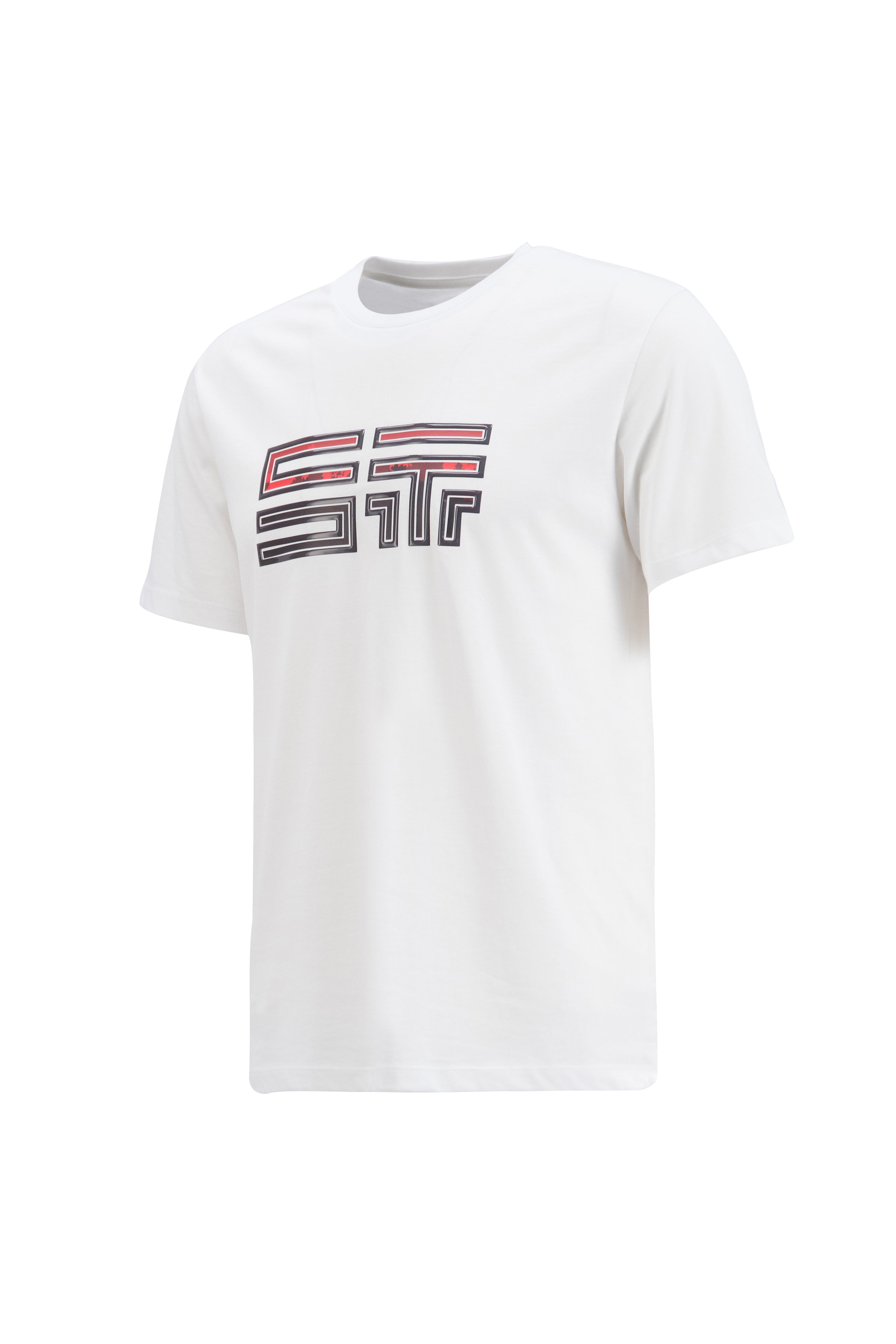 ST MONOGRAM GEL PRINT DETAILED TSHIRT 