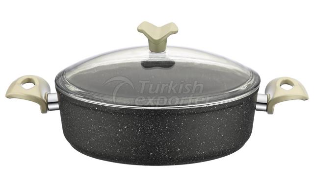 Granite Shallow Saucepan