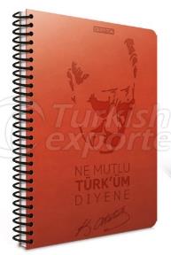 Spiral Hard Leather Cover Book