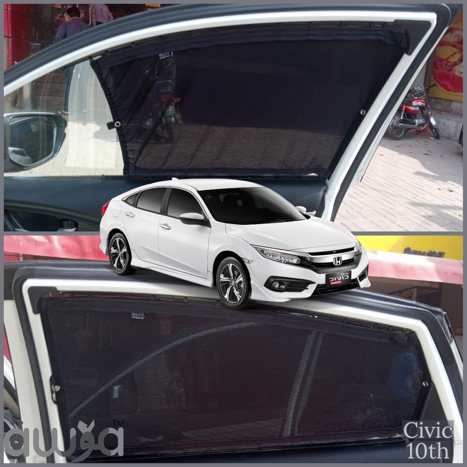 Car Shades Curtains for Honda Civic 10th Gen