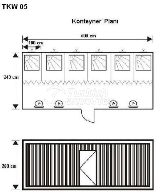 Wc - Shower Containers TKW05