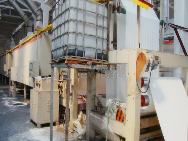 Melamine paper impregnation line