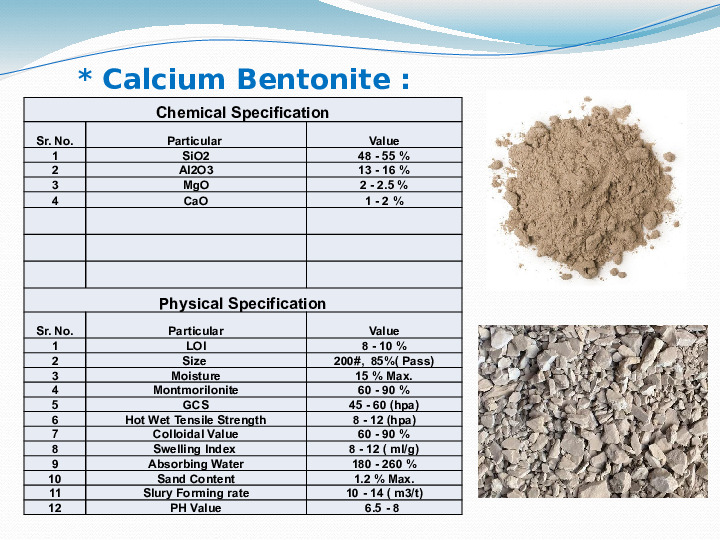 Calcium Bentonite 