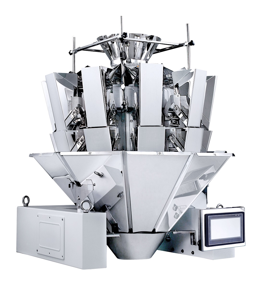 Multi-function 14 heads carbon steel multihead weigher for weighing leisure foods