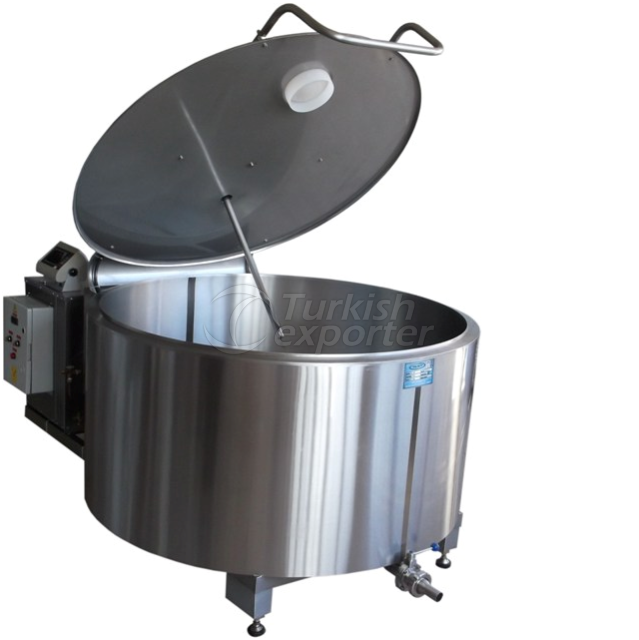 Horizontal milk cooling tanks