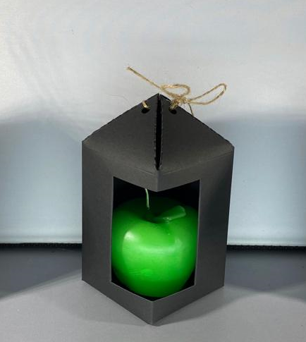 Scented Boxed  Apple Candle