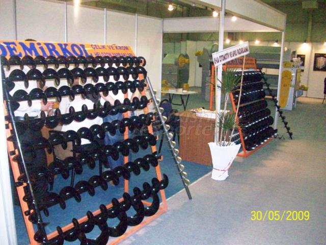 Steel and Chrome Spiral Leaf