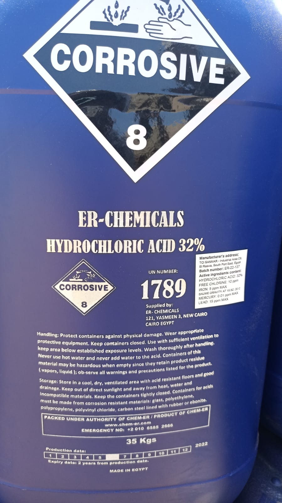 Hydrochloric acid 