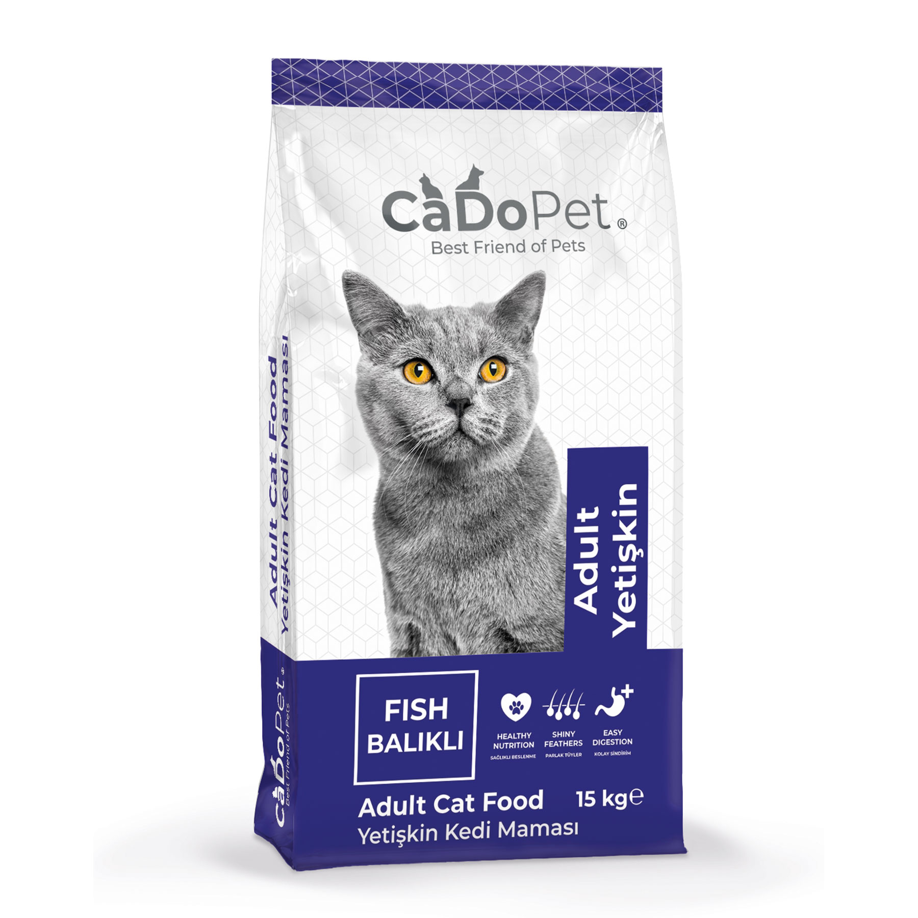 CaDoPet Ração para Gato Adulto Peixe 15 Kg