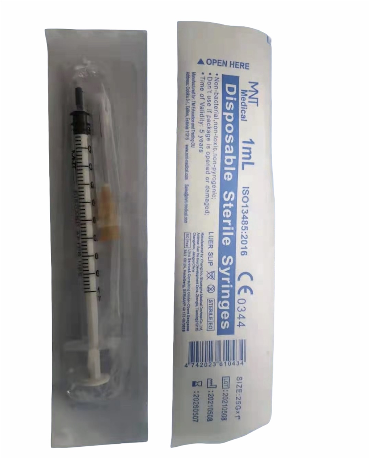 Low Dead space 1ML Syringes 