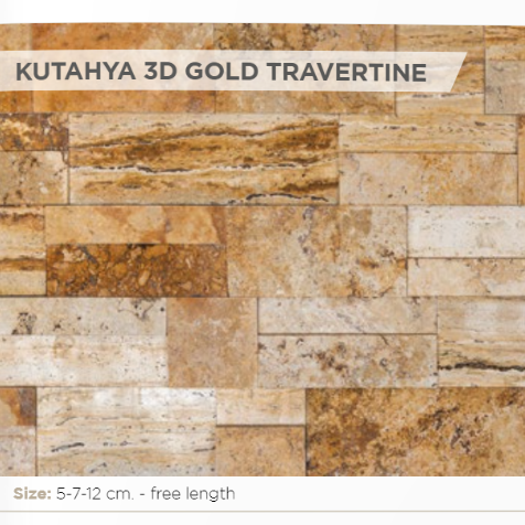 Travertino - Kutahya 3D Gold