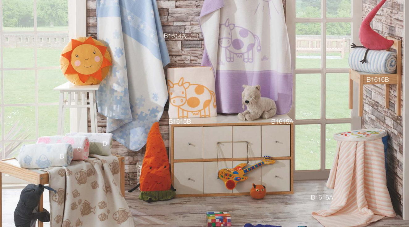 COUVERTURE POUR BÉBÉ EN COTON BELLA HOME