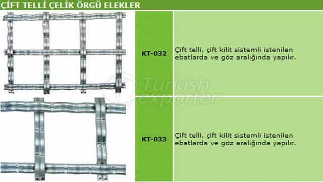 Çift Telli Çelik Örgü Elekler