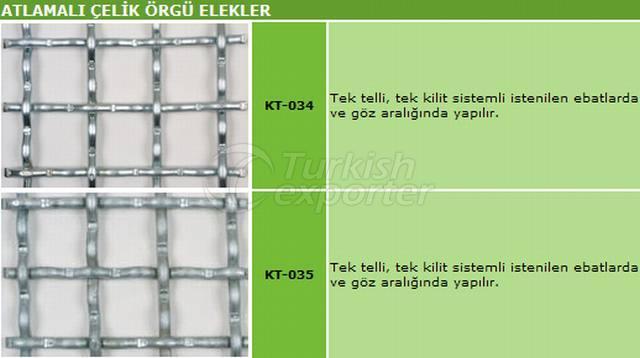 Atlamalı Çelik Örgü Elekleri