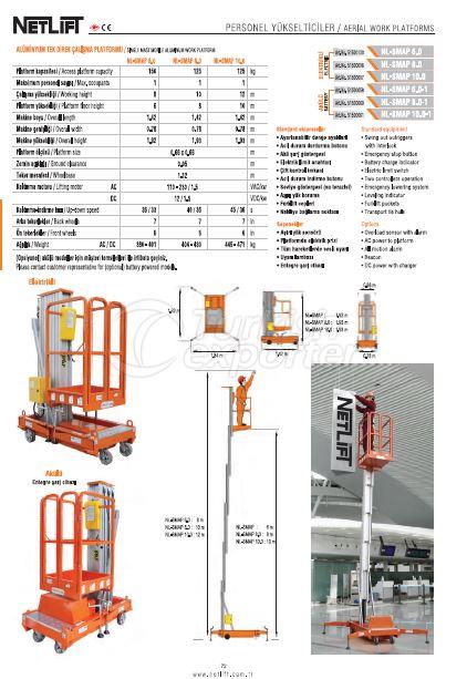 SINGLE MAST WORKING PLATFORMS