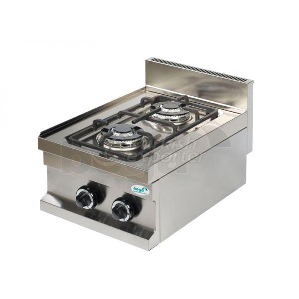 Gas Cooker 2 Burners Countertop