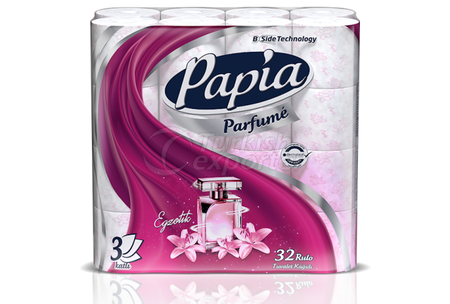 Papel higiênico de 32 peças com perfume