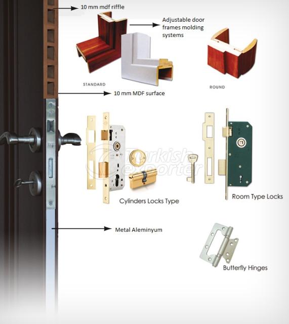 Section of membran door