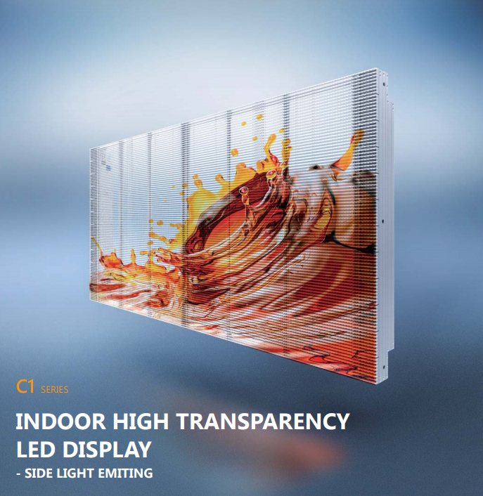 HIGH BRIGHTNESS TRANSPARENT LED DISPLAY