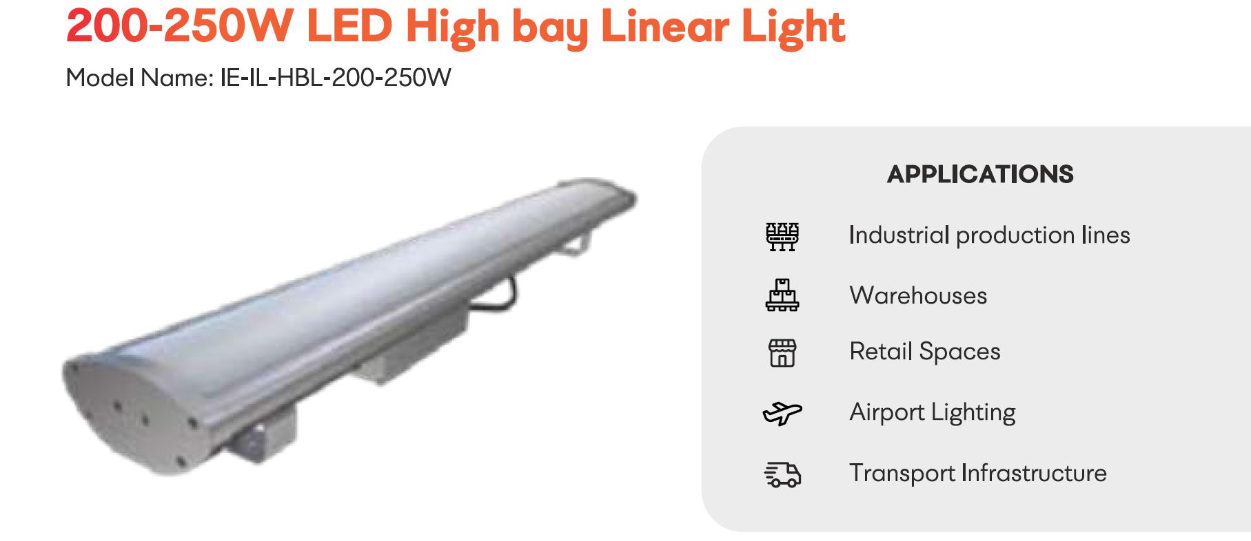 LED High Bay Linear Light