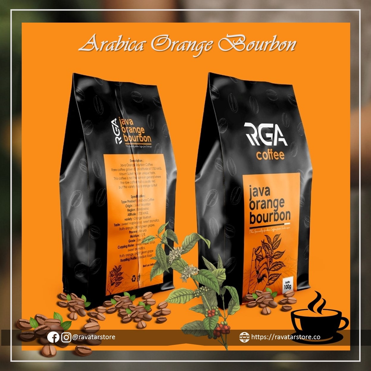 Java Orange Bourbon Coffee