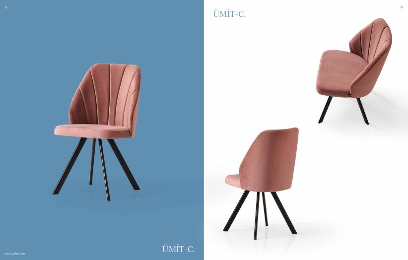 Umit Metal Chair with interchangeable Legs