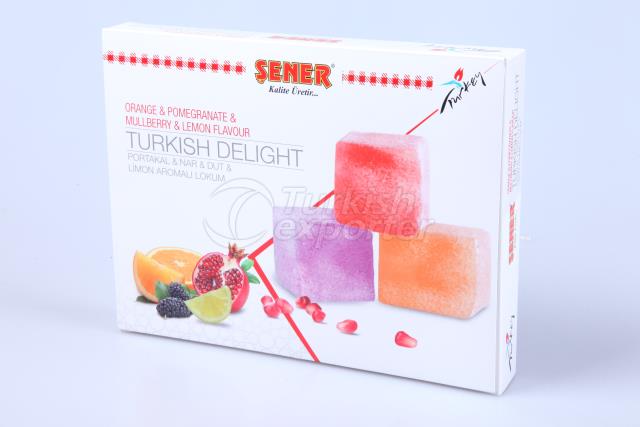 Turkish Delight with fruit flavors