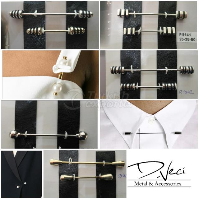 Screwable metal pins