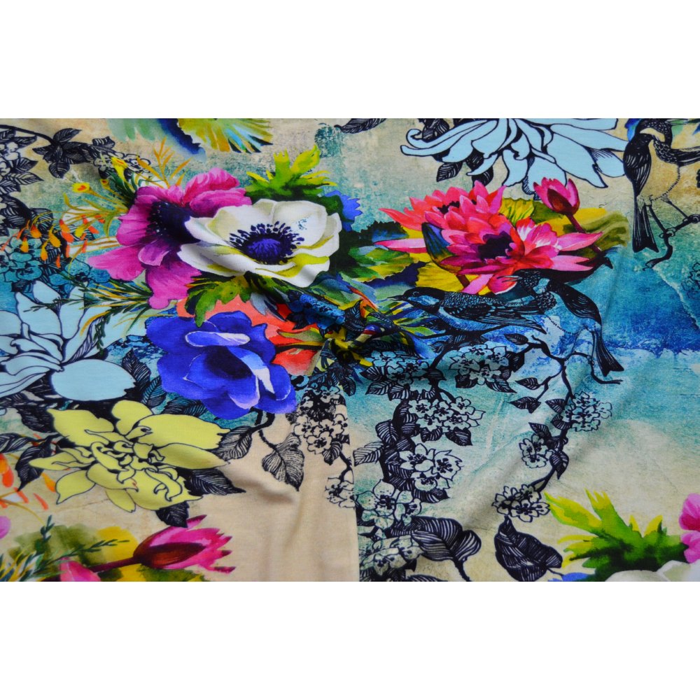 Digital Reactive Printed Jersey Fabric