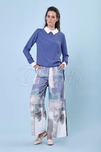 Flared Trousers 5159 Indigo