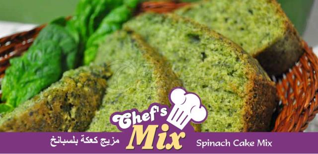 Spinach cake mix