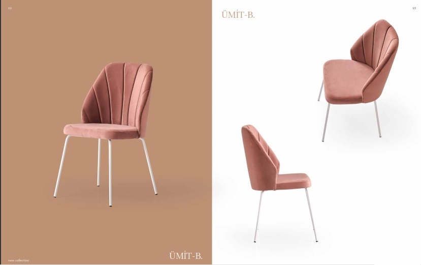 Umit Metal Chair with interchangeable Legs