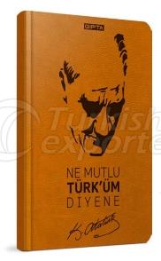 Thread stitched Hard Leather Cover Book