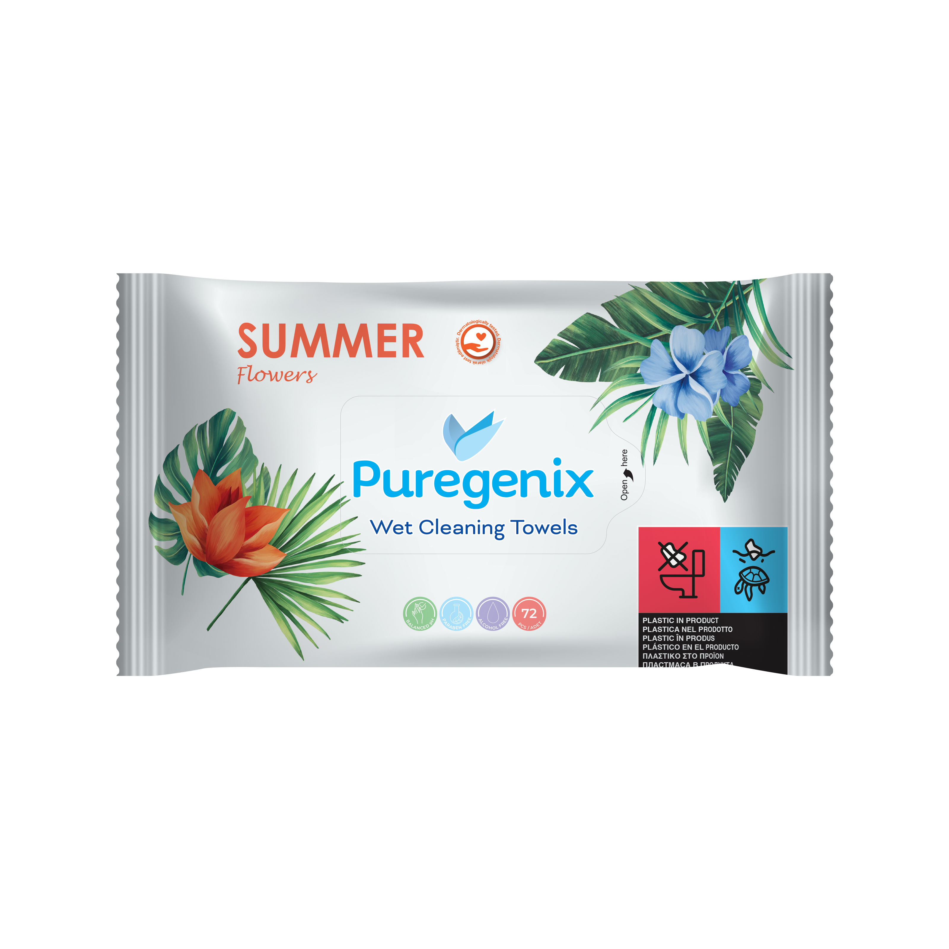 مناديل مبللة PUREGENIX سلسلة الزهور