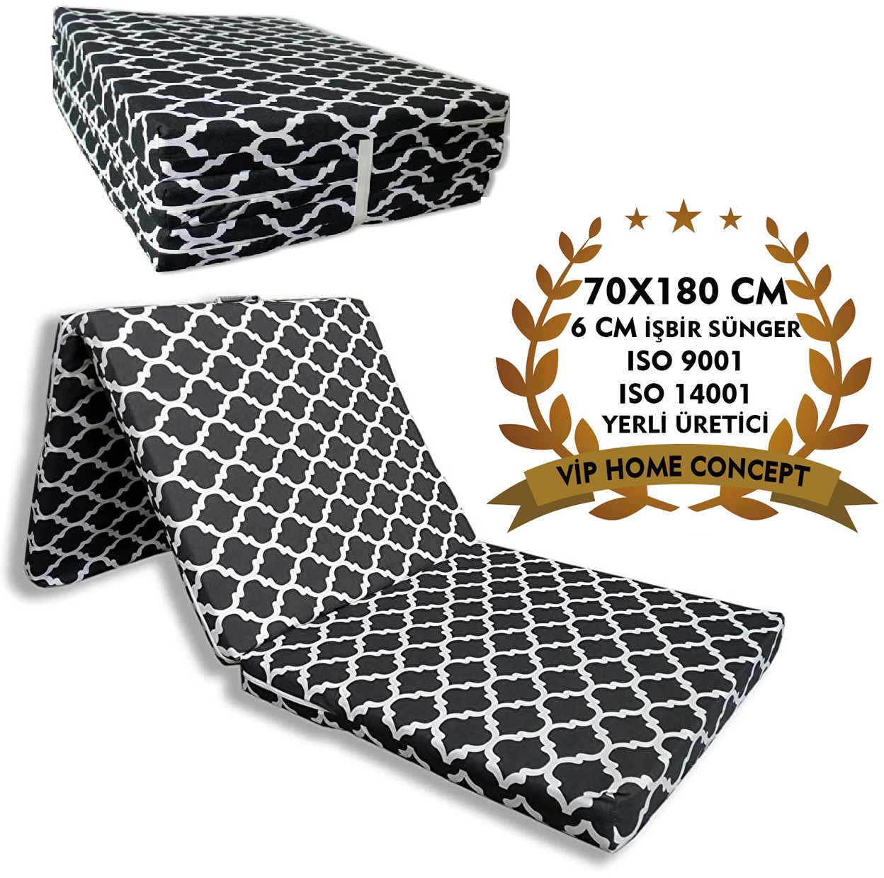 Folding Foam Mattress                                    70cm X 180cm - 6cm