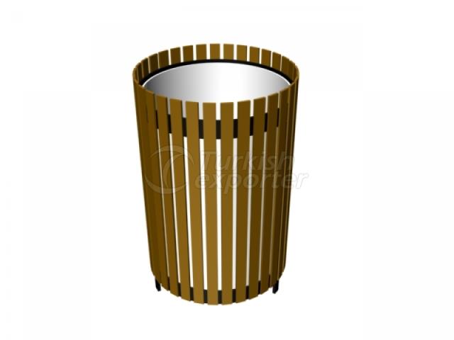 Wooden Coated Trush Bin