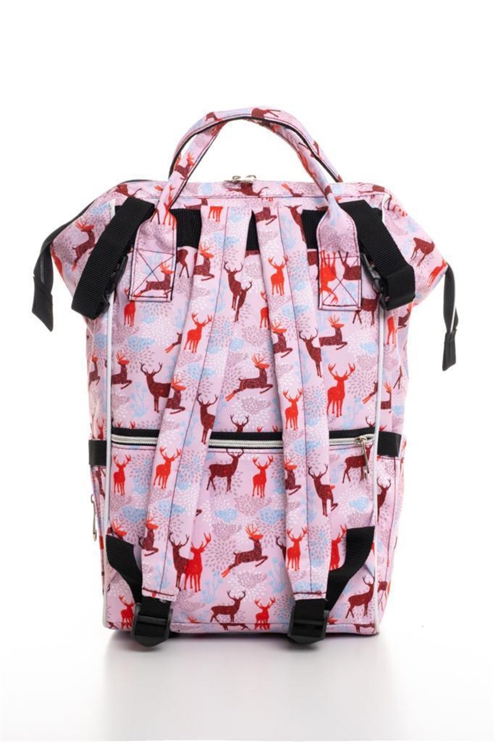 Sahra Baby Functional Mother Baby Care Backpack DEER- PINK